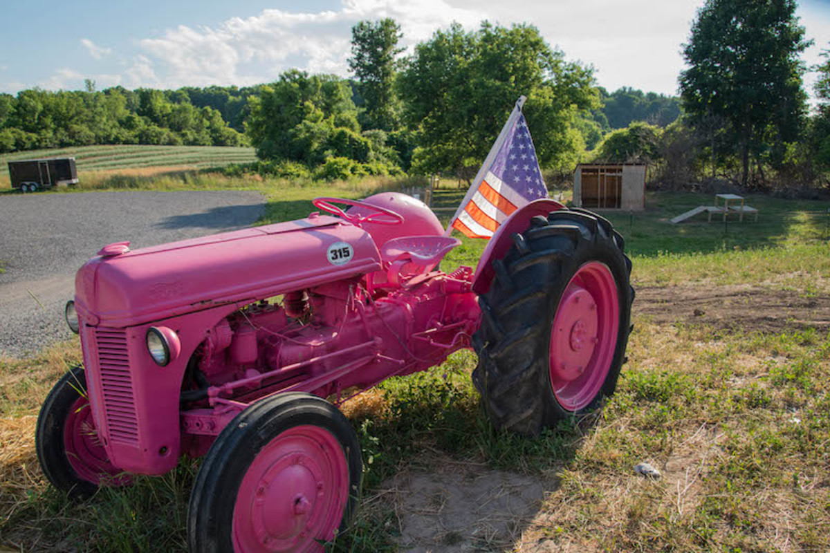 Local 315's pink tractor.